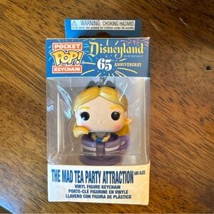 Disneyland 65 Anniv. - Pocket Pop! Keychains Mad Tea Party Attraction w/ Alice